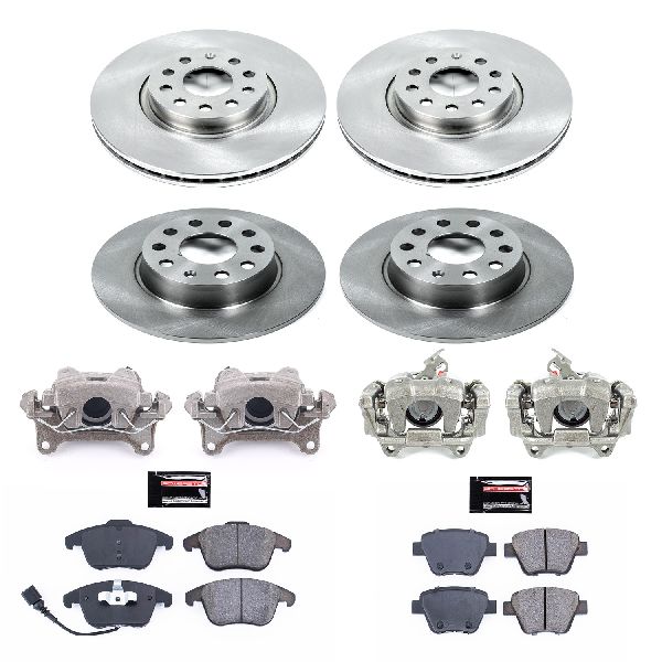 2012-2015 Volkswagen Passat Disc Brake Kit - Front and Rear (Powerstop)