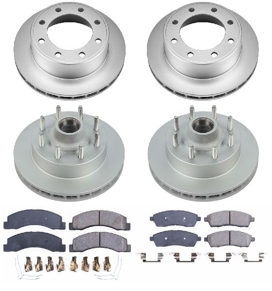 2000-2002 Ford Excursion Disc Brake Kit - Front and Rear (Powerstop)