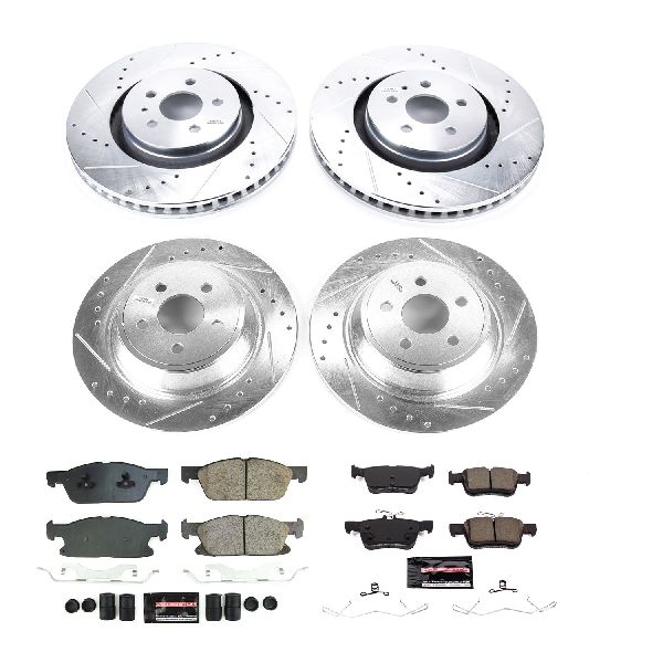 2017-2020 Lincoln Continental Disc Brake Kit - Front and Rear (Powerstop)