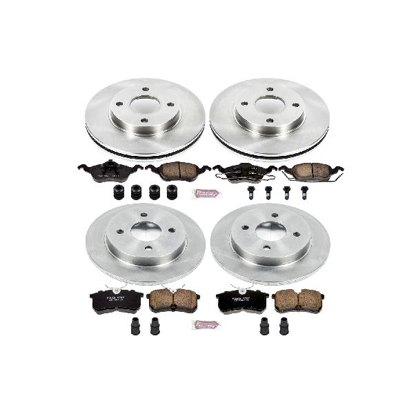 2001-2004 Ford Focus Disc Brake Kit - Front and Rear (Powerstop)