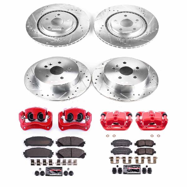 2008-2013 Toyota Highlander Disc Brake Kit - Front and Rear (Powerstop)