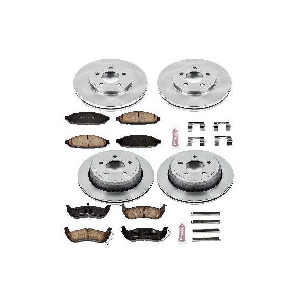 2003-2004 Mercury Marauder Disc Brake Kit - Front and Rear (Powerstop)