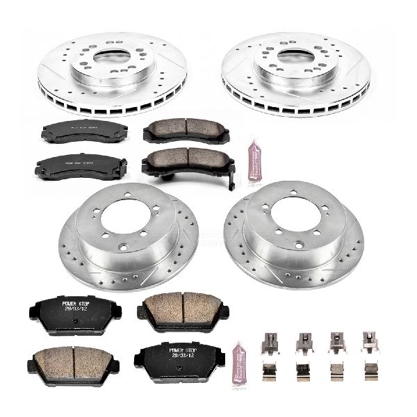 1993-1994 Plymouth Laser Disc Brake Kit - Front and Rear (Powerstop)