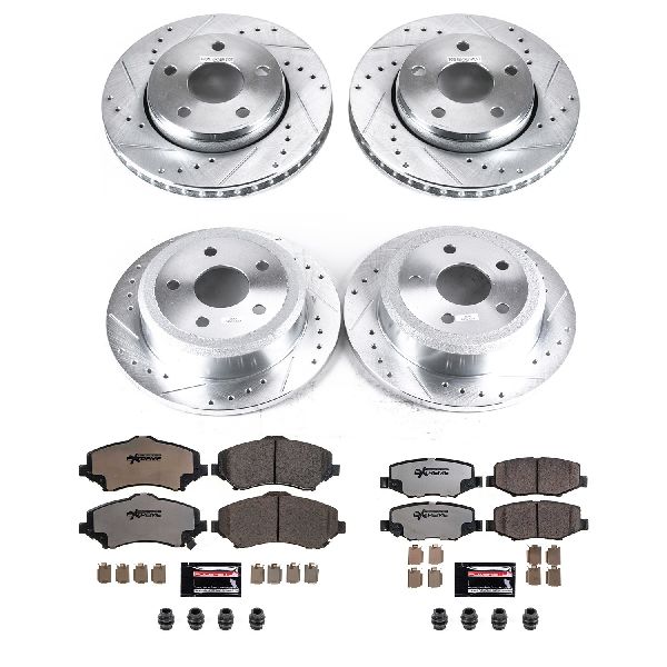 2007-2017 Jeep Wrangler Disc Brake Kit - Front and Rear (Powerstop)