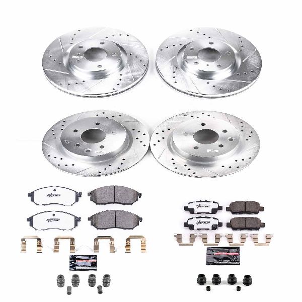 2009-2012 INFINITI EX35 Disc Brake Kit - Front and Rear (Powerstop)