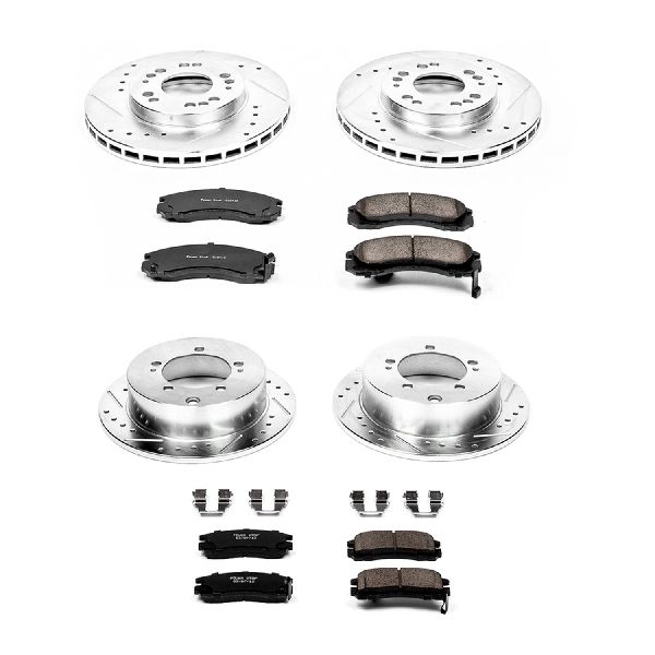 1999-2000 Mitsubishi Galant Disc Brake Kit - Front and Rear (Powerstop)