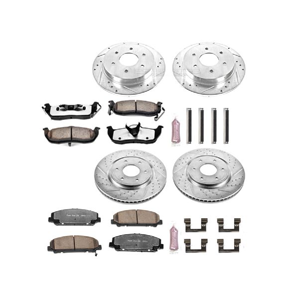 2006-2007 INFINITI QX56 Disc Brake Kit - Front and Rear (Powerstop)