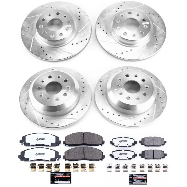2018-2024 Jeep Wrangler Disc Brake Kit - Front and Rear (Powerstop)