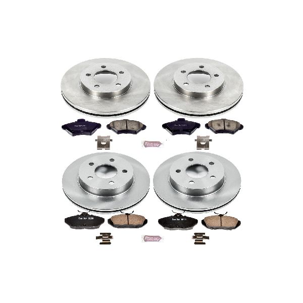 1993-1997 Mercury Cougar Disc Brake Kit - Front and Rear (Powerstop)