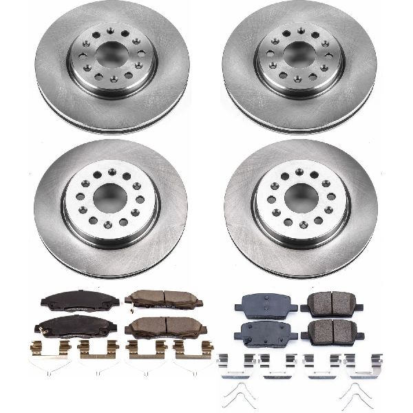 2018-2020 Buick Enclave Disc Brake Kit - Front and Rear (Powerstop)