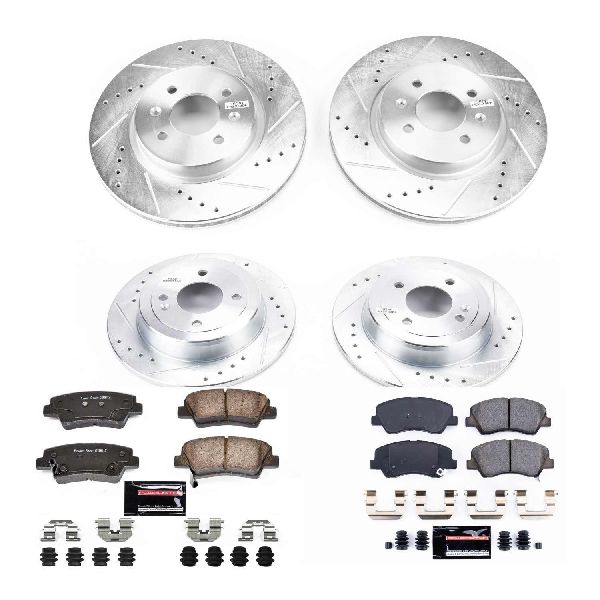 2012-2017 Kia Rio Disc Brake Kit - Front and Rear (Powerstop)