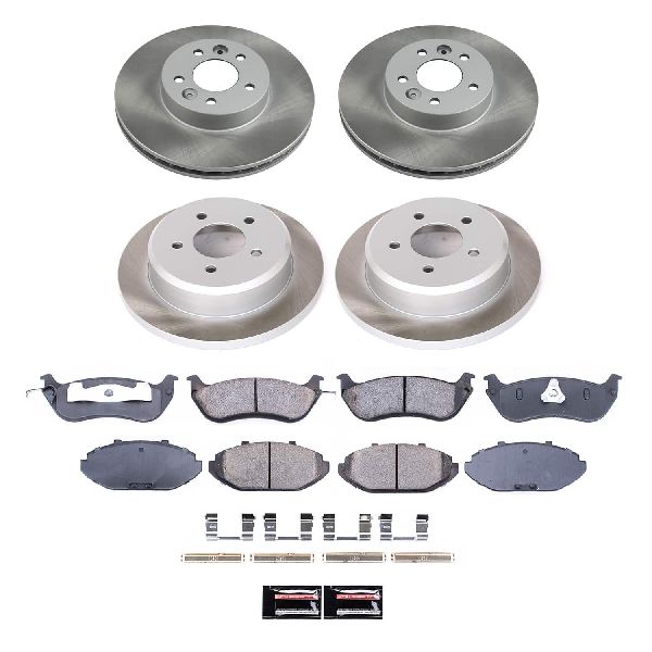 1998-2002 Lincoln Town Car Disc Brake Kit - Front and Rear (Powerstop)