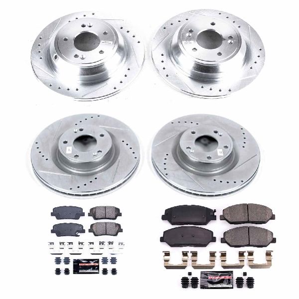 2009 Hyundai Genesis Disc Brake Kit - Front and Rear (Powerstop)