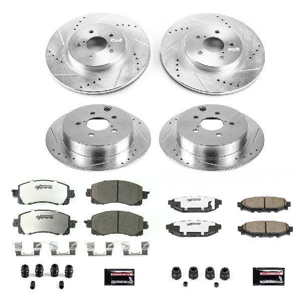 2018-2022 Subaru Crosstrek Disc Brake Kit - Front and Rear (Powerstop)