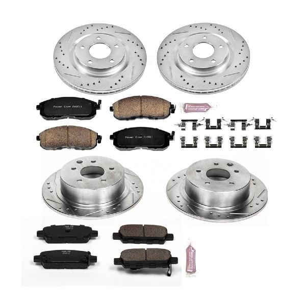 2017-2018 Nissan Sentra Disc Brake Kit - Front and Rear (Powerstop)