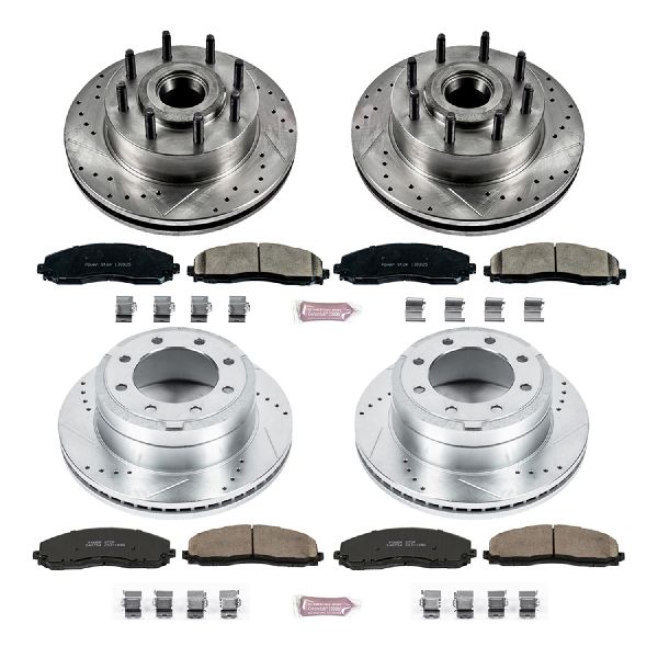 2012 Ford F-350 Super Duty Disc Brake Kit - Front and Rear (Powerstop)