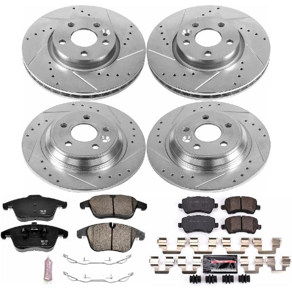 2007-2014 Volvo S80 Disc Brake Kit - Front and Rear (Powerstop)