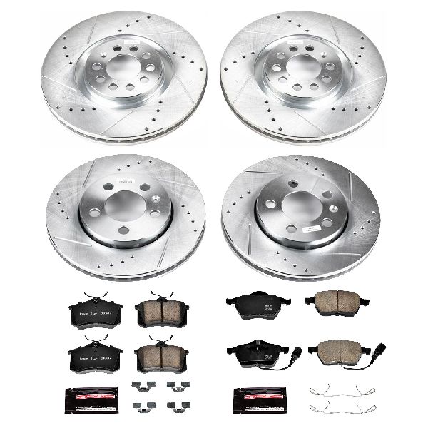 2004-2005 Volkswagen Jetta Disc Brake Kit - Front and Rear (Powerstop)