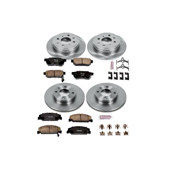 1989 Honda CRX Disc Brake Kit - Front and Rear (Powerstop)
