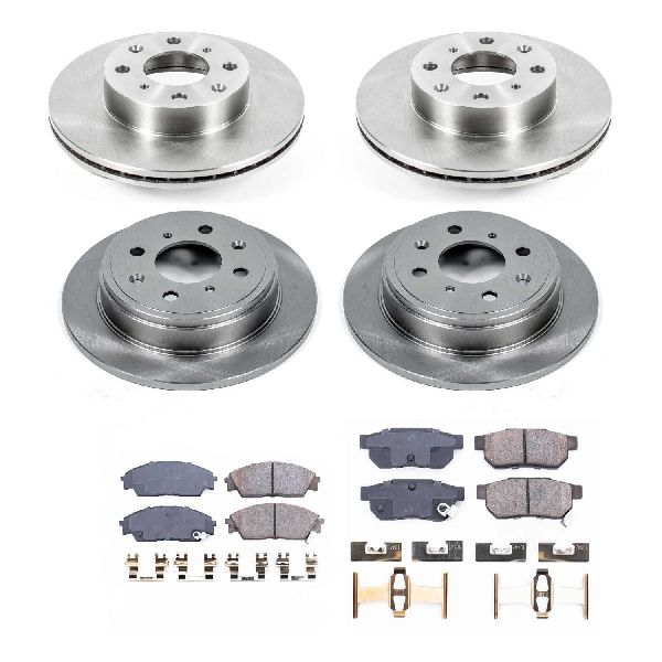 1988-1990 Honda Prelude Disc Brake Kit - Front and Rear (Powerstop)