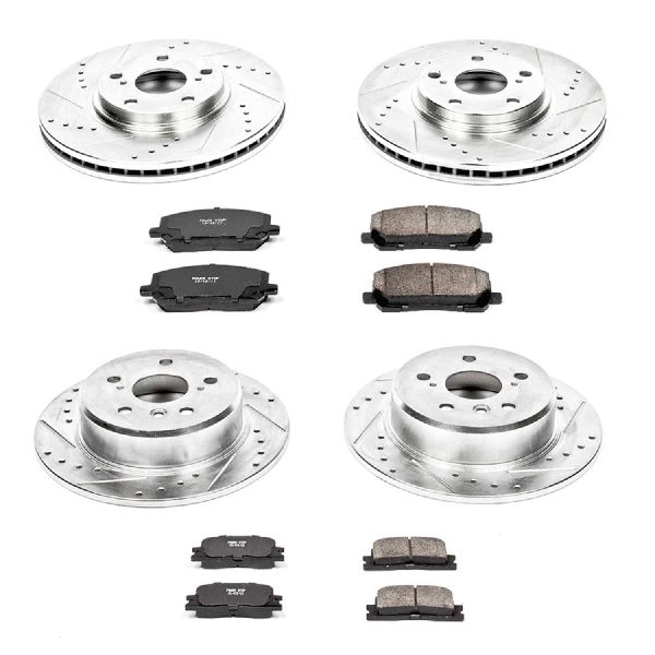 2001-2003 Toyota Highlander Disc Brake Kit - Front and Rear (Powerstop)