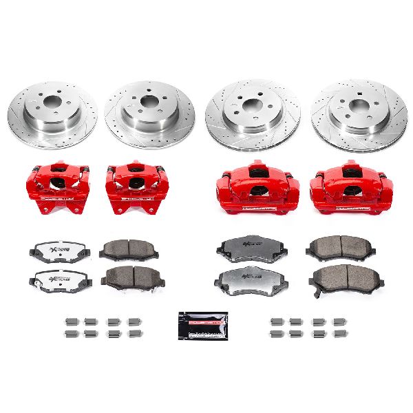 2007-2017 Jeep Wrangler Disc Brake Upgrade Kit - Front and Rear (Powerstop)