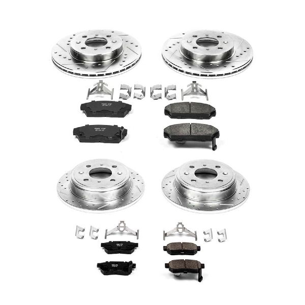 1992-1993 Honda Civic Disc Brake Kit - Front and Rear (Powerstop)