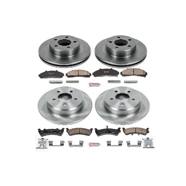 1997-2001 Mercury Mountaineer Disc Brake Kit - Front and Rear (Powerstop)