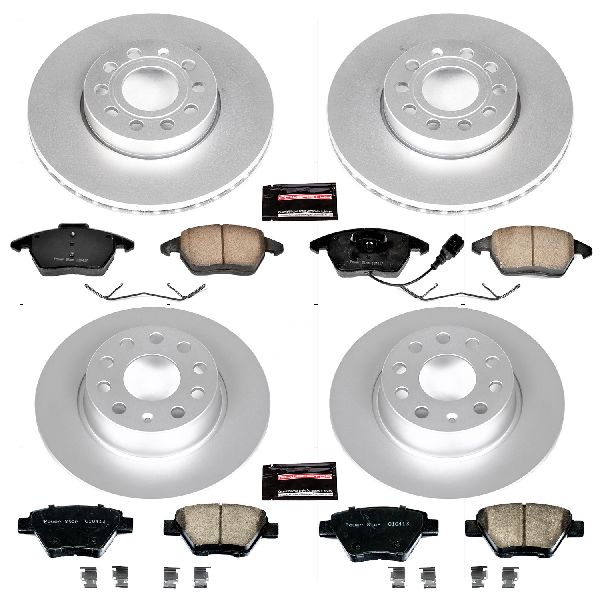 2010-2014 Volkswagen Jetta Disc Brake Kit - Front and Rear (Powerstop)