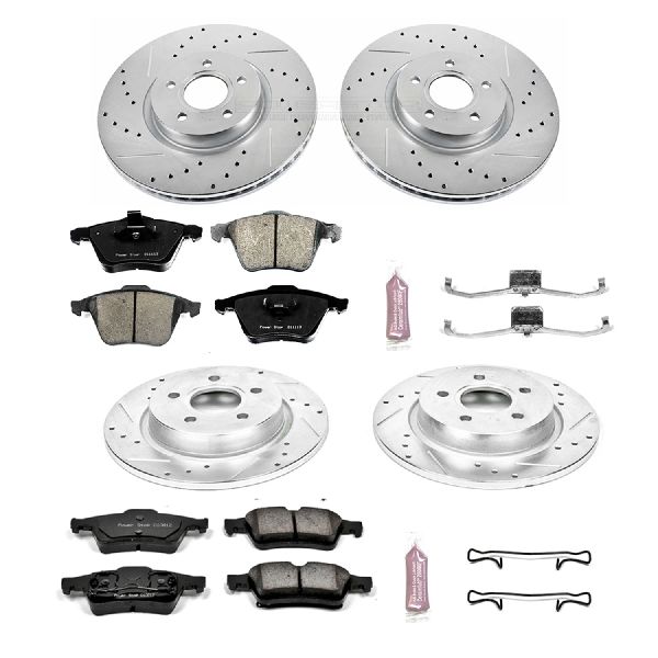 2004-2005 Volvo S40 Disc Brake Kit - Front and Rear (Powerstop)