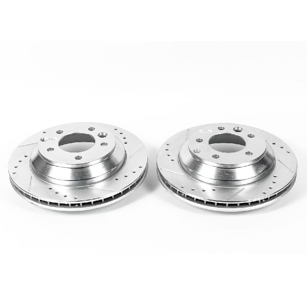 2007-2015 Audi Q7 Disc Brake Rotor Set - Rear (Powerstop)