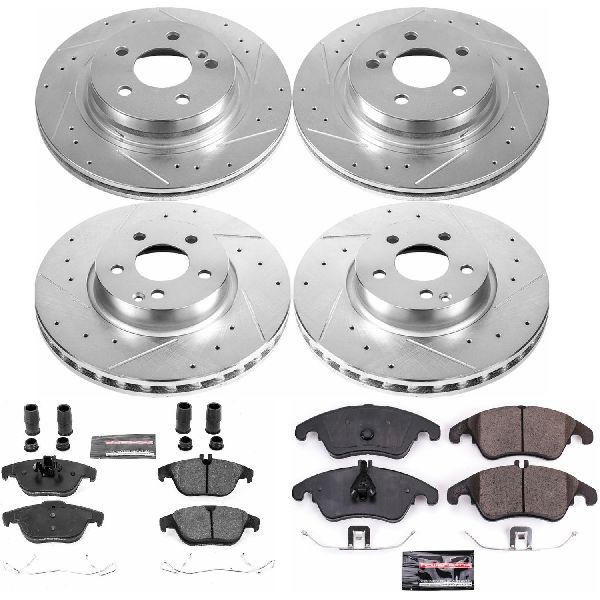 2013-2014 Mercedes-Benz C300 Disc Brake Kit - Front and Rear (Powerstop)