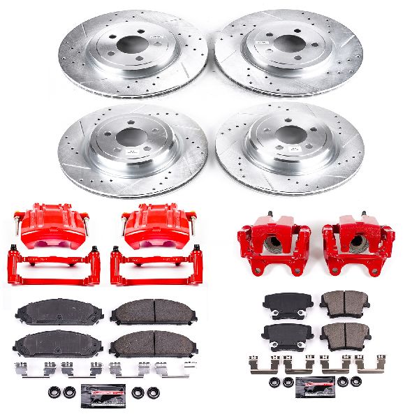 2012-2014 Dodge Charger Disc Brake Kit - Front and Rear (Powerstop)