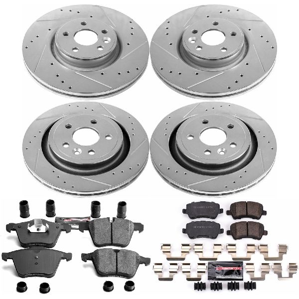 2007-2014 Volvo S80 Disc Brake Kit - Front and Rear (Powerstop)
