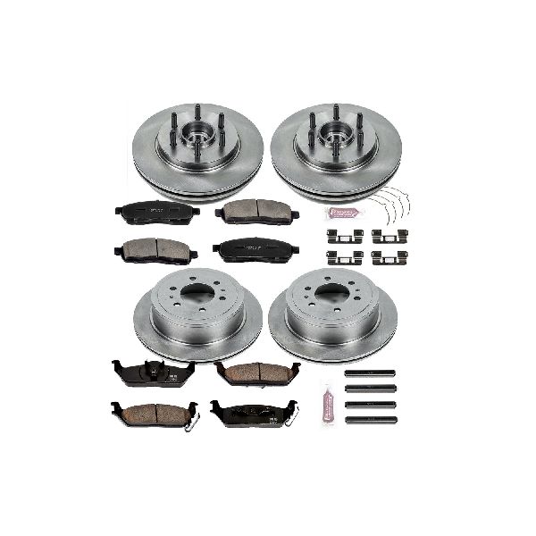 2006-2008 Lincoln Mark LT Disc Brake Kit - Front and Rear (Powerstop)