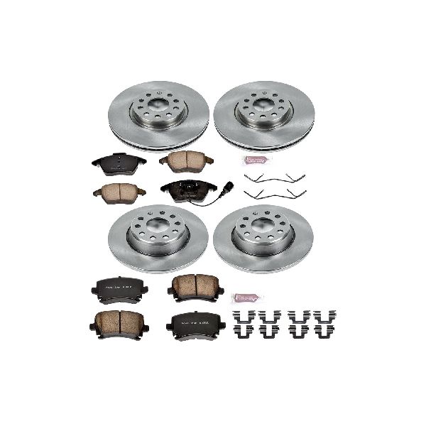 2006-2009 Audi A3 Disc Brake Kit - Front and Rear (Powerstop)