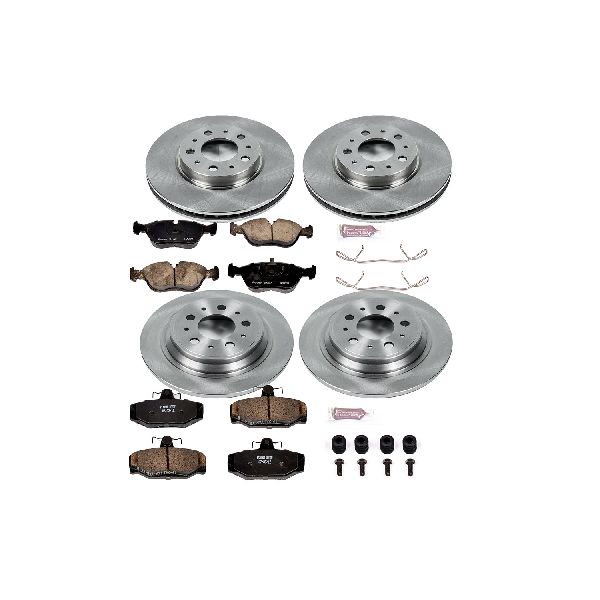 1998-1999 Volvo V70 Disc Brake Kit - Front and Rear (Powerstop)