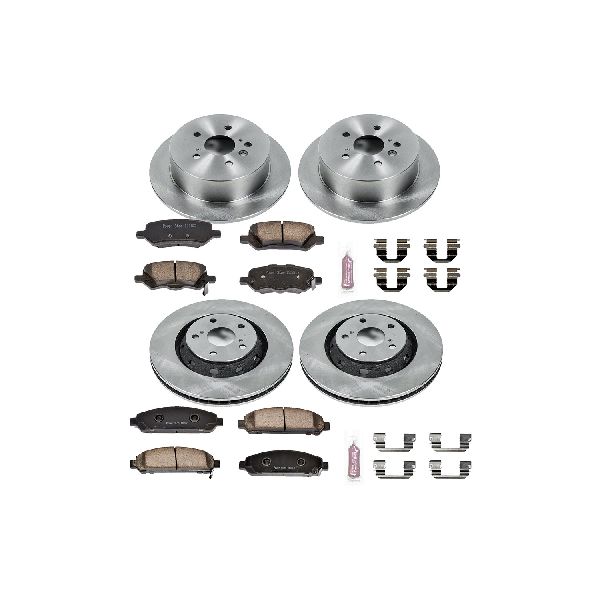 2009-2016 Toyota Venza Disc Brake Kit - Front and Rear (Powerstop)