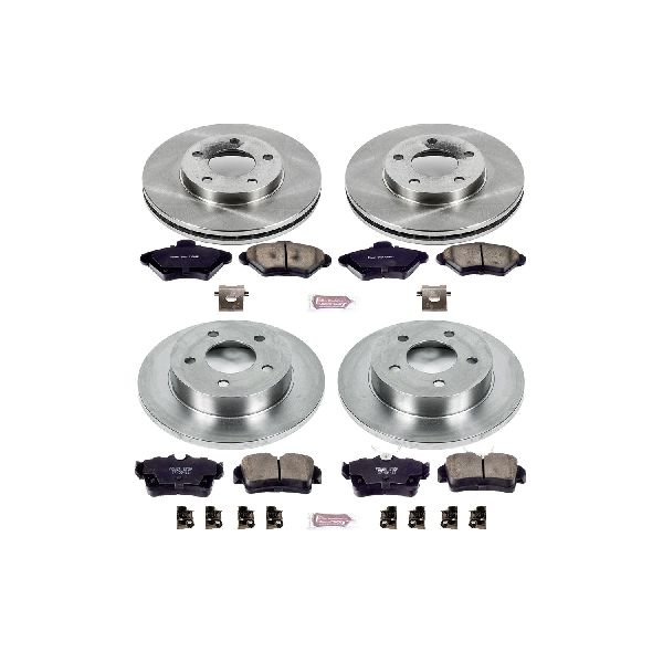 1994-1998 Ford Mustang Disc Brake Kit - Front and Rear (Powerstop)