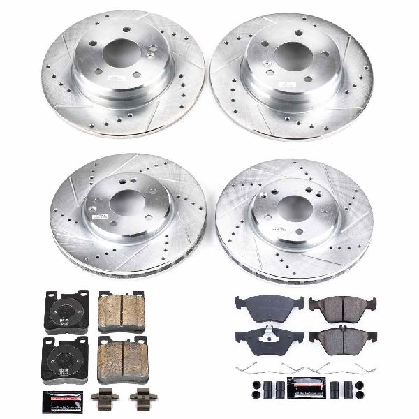 1998-1999 Mercedes-Benz CLK320 Disc Brake Kit - Front and Rear (Powerstop)