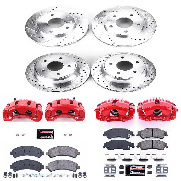 1997-2001 Oldsmobile Bravada Disc Brake Kit - Front and Rear (Powerstop)