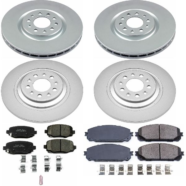 2016-2023 Jeep Cherokee Disc Brake Kit - Front and Rear (Powerstop)