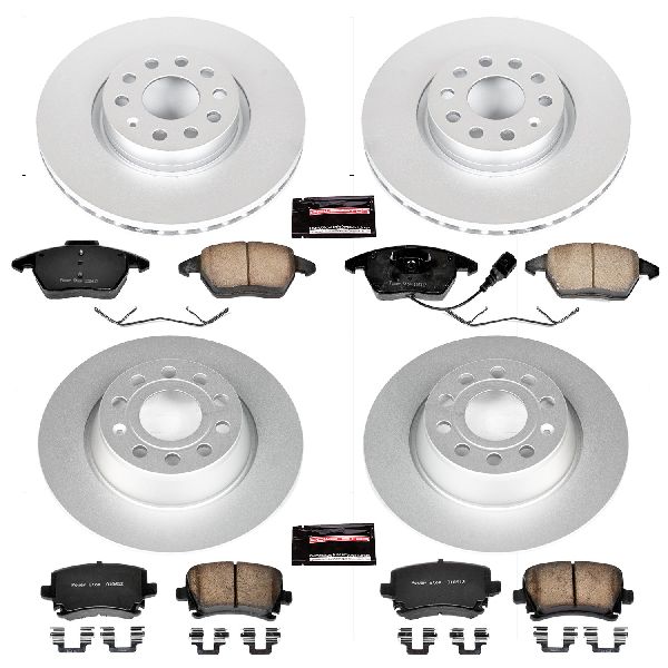 2007-2009 Volkswagen Eos Disc Brake Kit - Front and Rear (Powerstop)