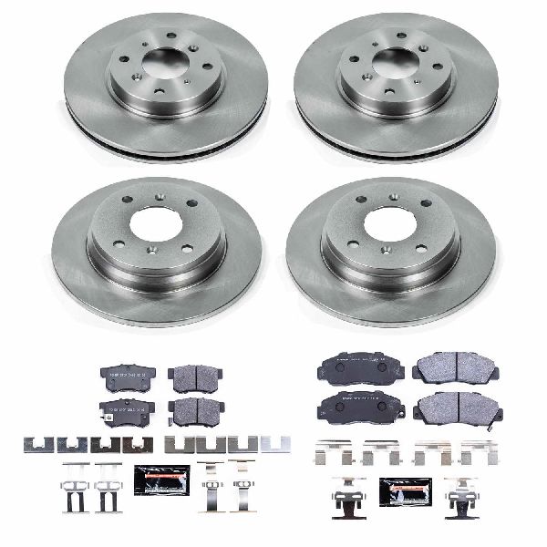 1993-1996 Honda Prelude Disc Brake Kit - Front and Rear (Powerstop)