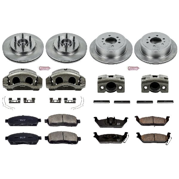 2006-2008 Lincoln Mark LT Disc Brake Kit - Front and Rear (Powerstop)