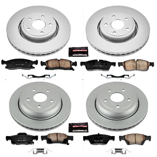 2011-2020 Dodge Durango Disc Brake Kit - Front and Rear (Powerstop)