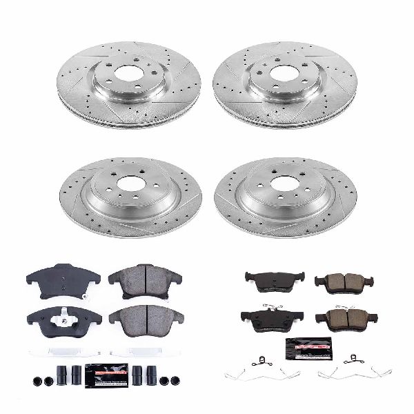 2017-2020 Ford Fusion Disc Brake Kit - Front and Rear (Powerstop)