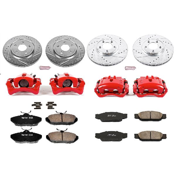 2000-2002 Jaguar S-Type Disc Brake Kit - Front and Rear (Powerstop)