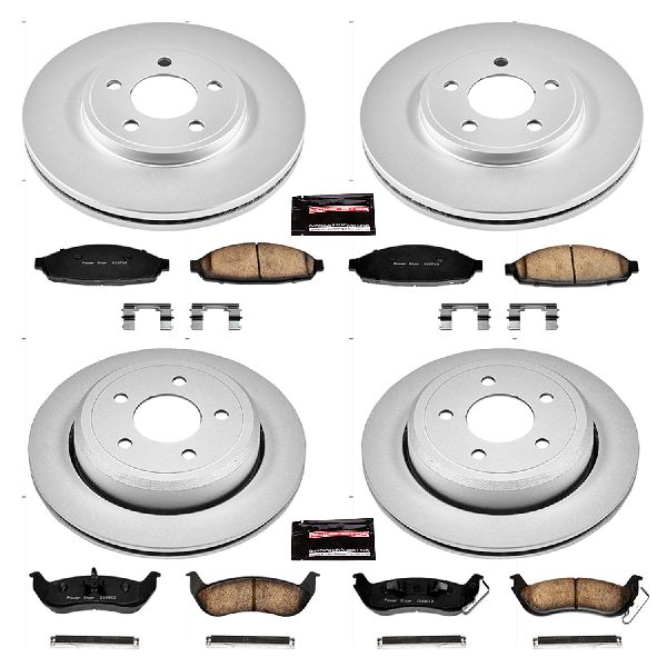 2003-2004 Mercury Marauder Disc Brake Kit - Front and Rear (Powerstop)