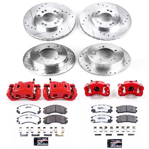 1999-2000 Mitsubishi Galant Disc Brake Kit - Front and Rear (Powerstop)